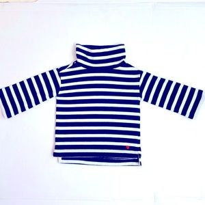 Crewcuts Striped Turtleneck Sweater, Size 3